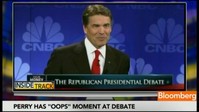 
        Rick Perry Has `Oops' Moment in Republican Debate 
      