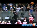 Head Coach Andrei Nazarov Fights KHL Fans With Stick
