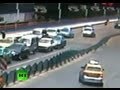 CCTV: China road fence collapses like row of dominoes